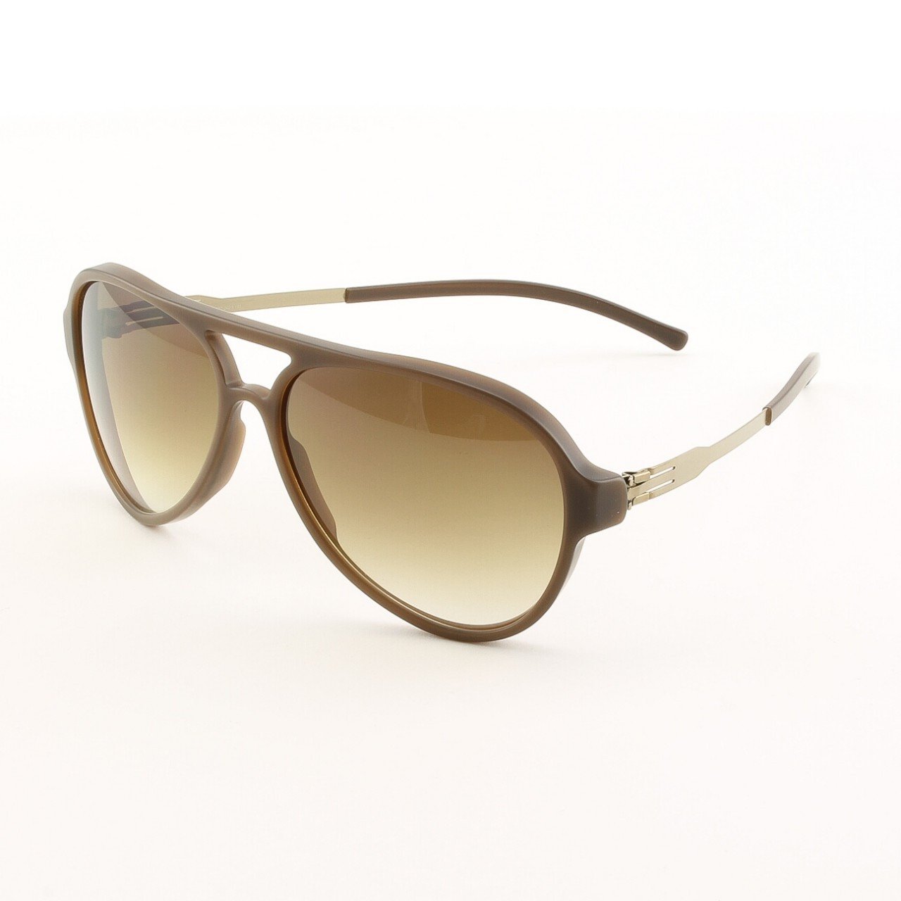 ic! Berlin Gefrone Sunglasses Col. Brown with Brown Gradient Lenses