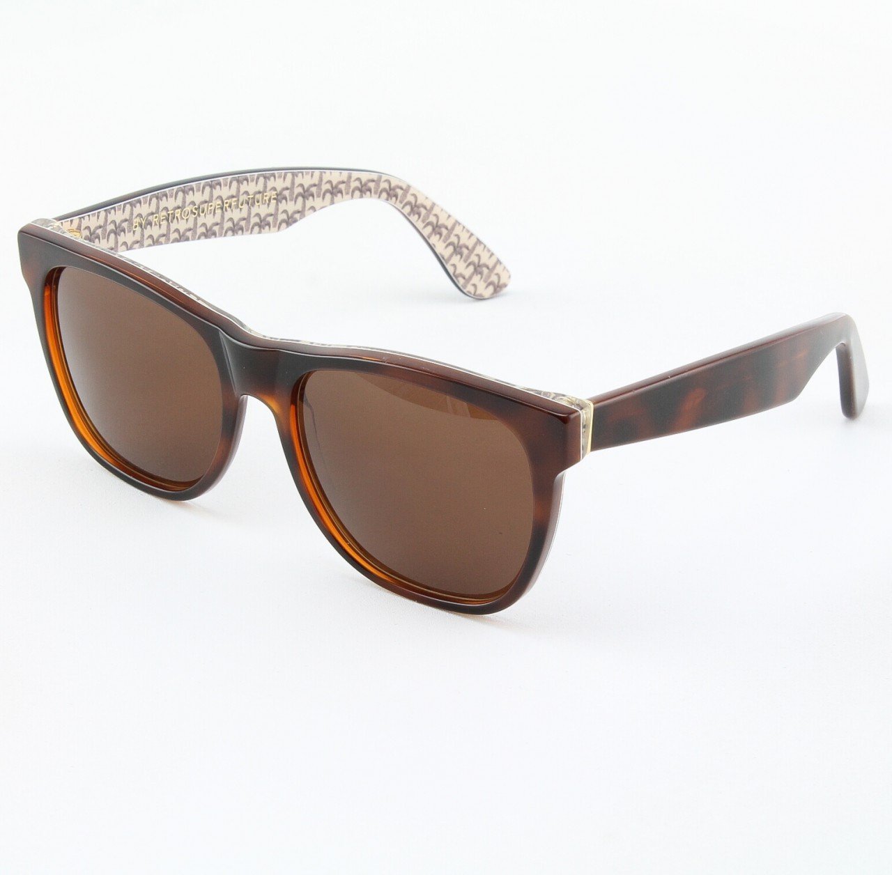 Super Classic 508/3T Sunglasses Brown with Brown Zeiss Lenses by RETROSUPERFUTURE