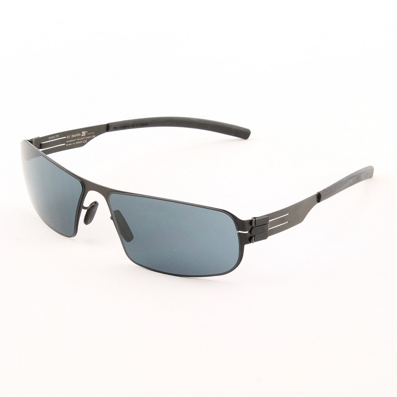 ic! Berlin Mortimer Sunglasses Col. Black with Grey Lenses