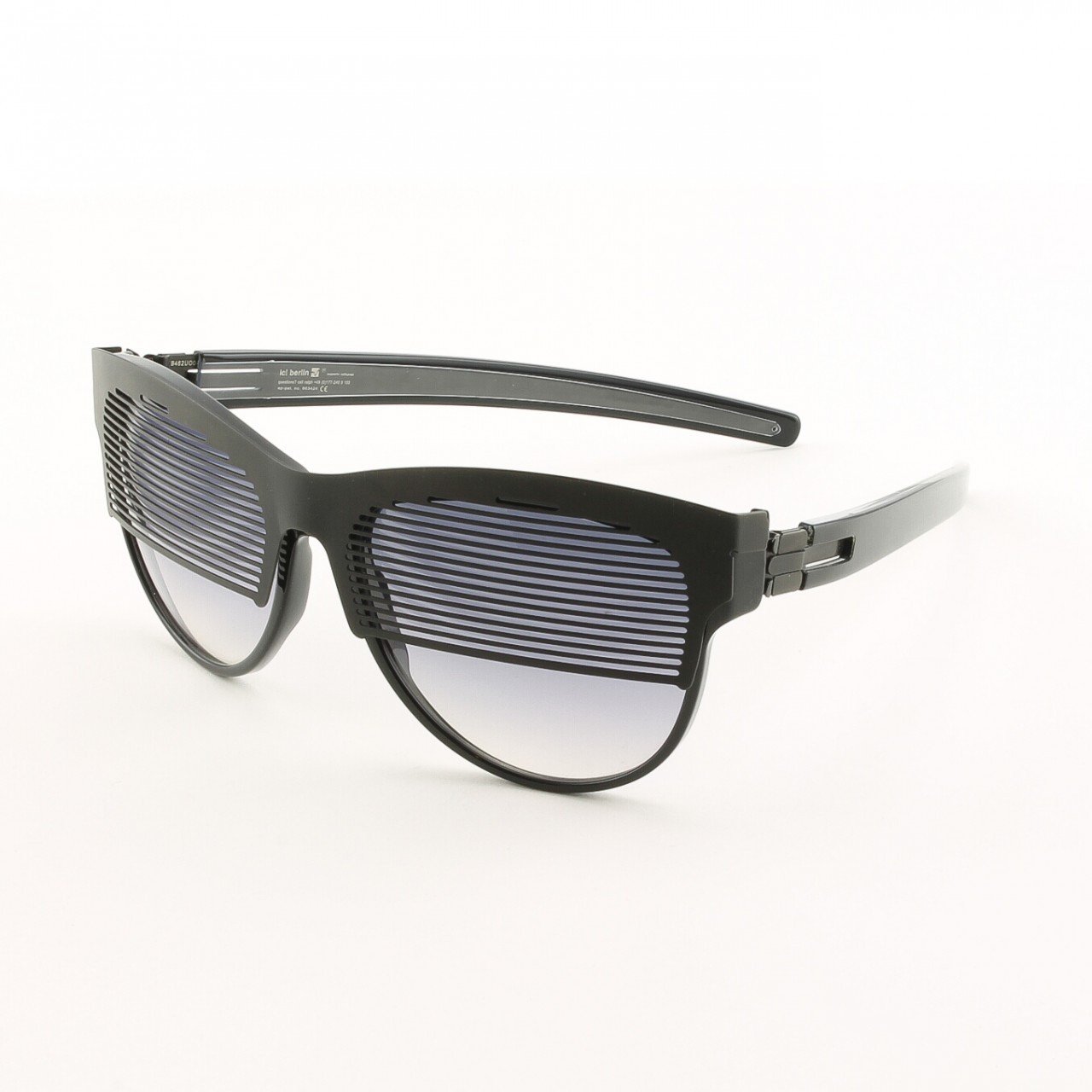 ic! Berlin Dr. Ihab Sunglasses Col. Black with Black Gradient Lenses