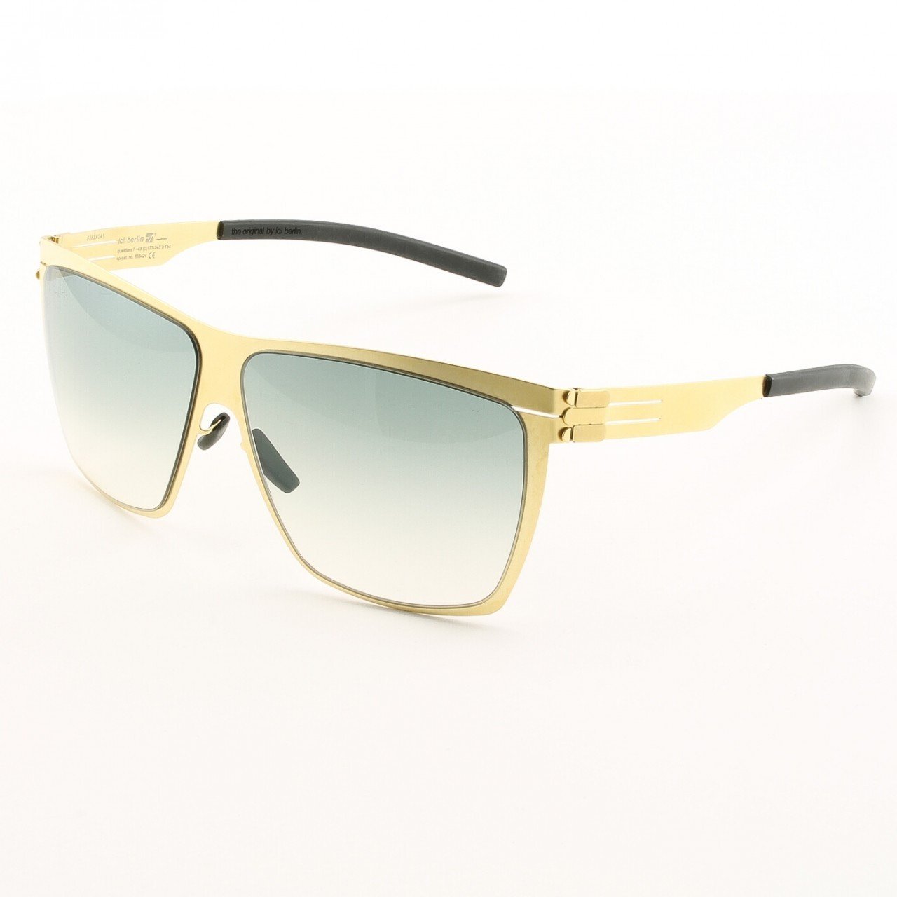 ic! Berlin Dark Energy Sunglasses Col. Gold with Black Gradient Lenses