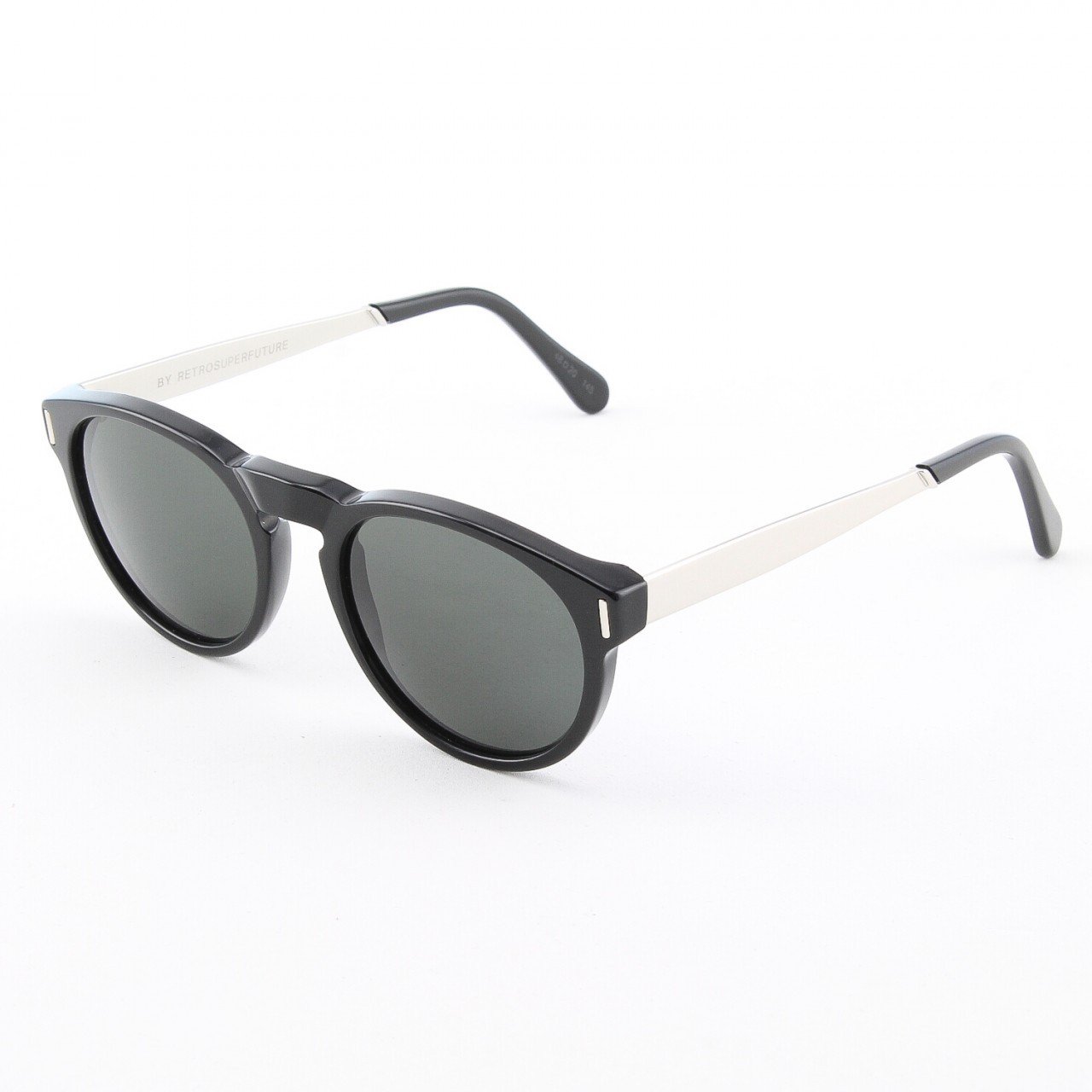 Super Paloma 769/3T Sunglasses Color Francis Silver Black by RETROSUPERFUTURE