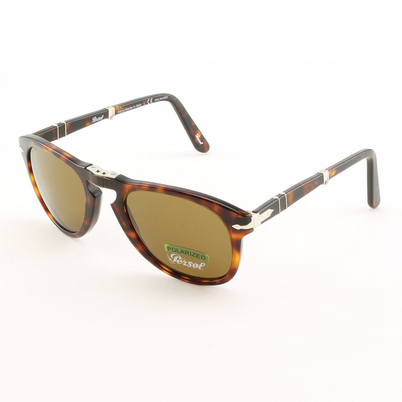 Persol PO0714 24/57 52mm Havana Sunglasses with Brown Polarized Lenses