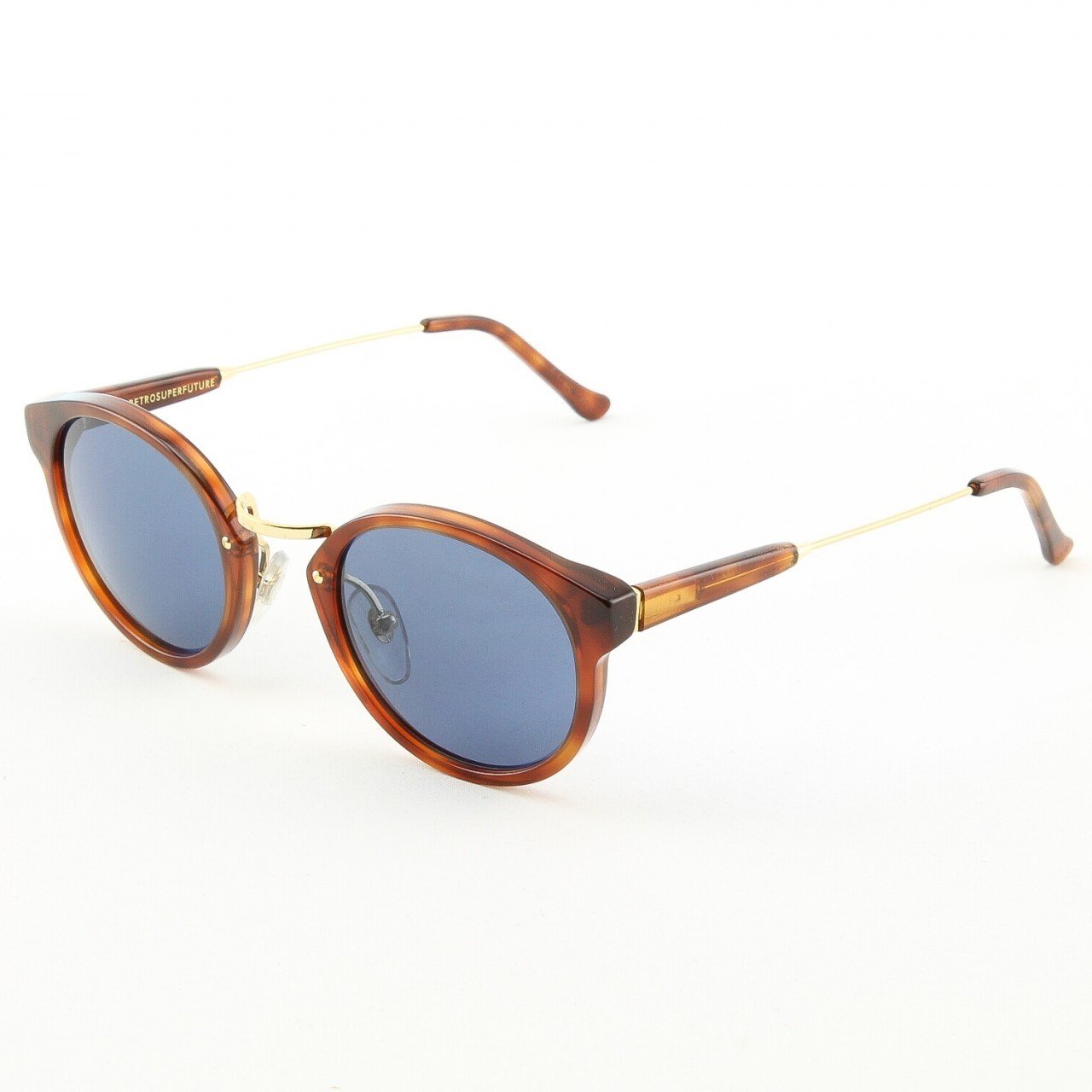Super Panama 475/3T Sunglasses Color Brown Havana with Blue Zeiss Lenses by RETROSUPERFUTURE