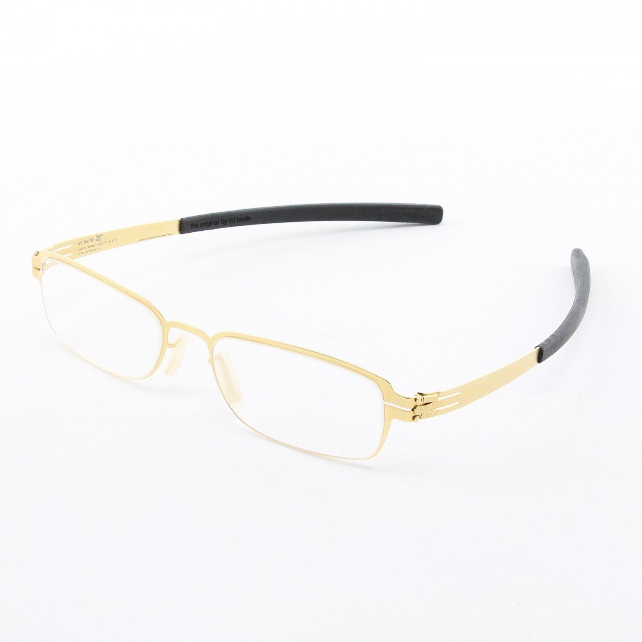 ic! Berlin Ilya K. Eyeglasses Col. Gold with Clear Lenses