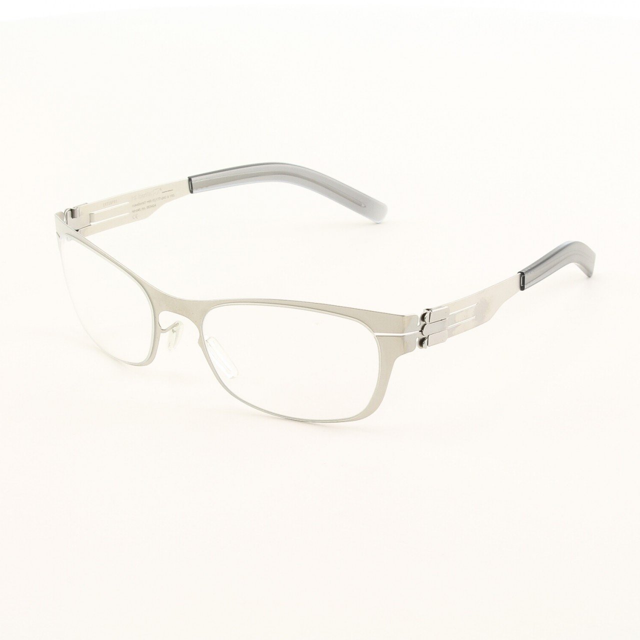 ic! Berlin Charmante Eyeglasses Col. Nickle with Clear Lenses