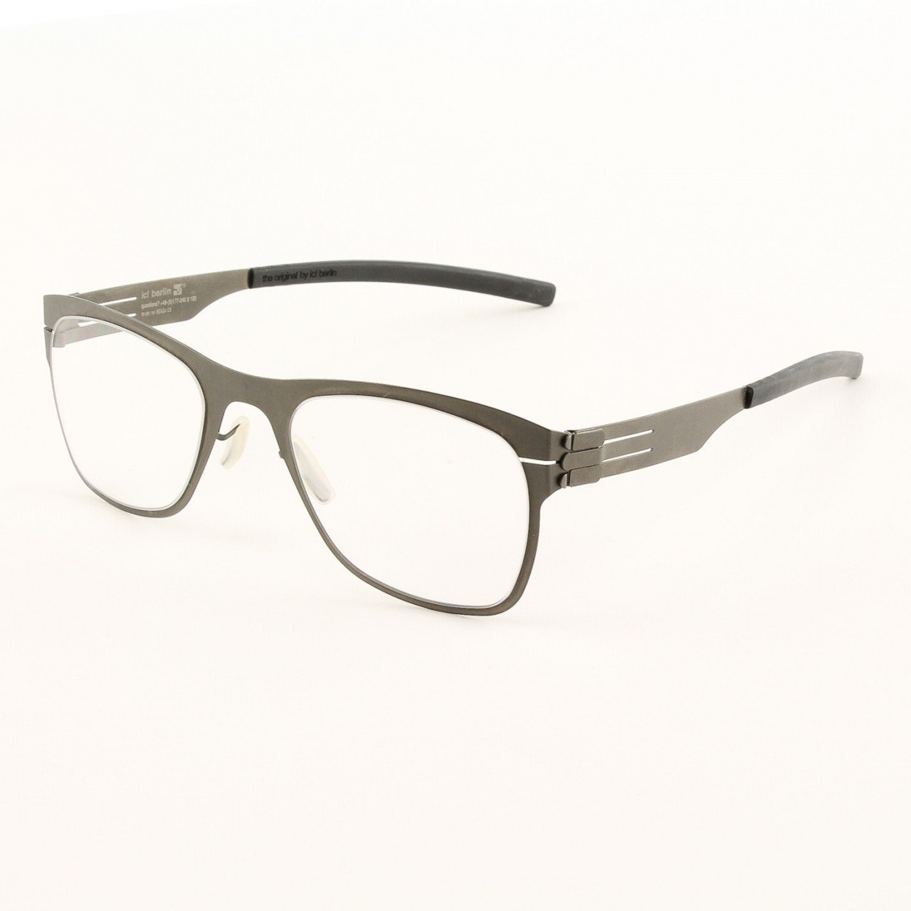 ic! Berlin Capricorno Graphite Eyeglasses Col. Graphite with Clear Lenses