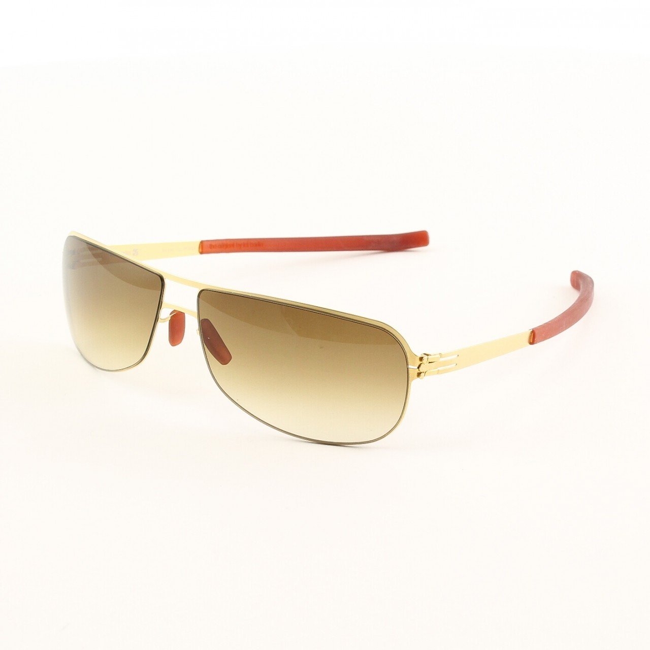 ic! Berlin Seep Sunglasses Col. Gold with Brown Lenses