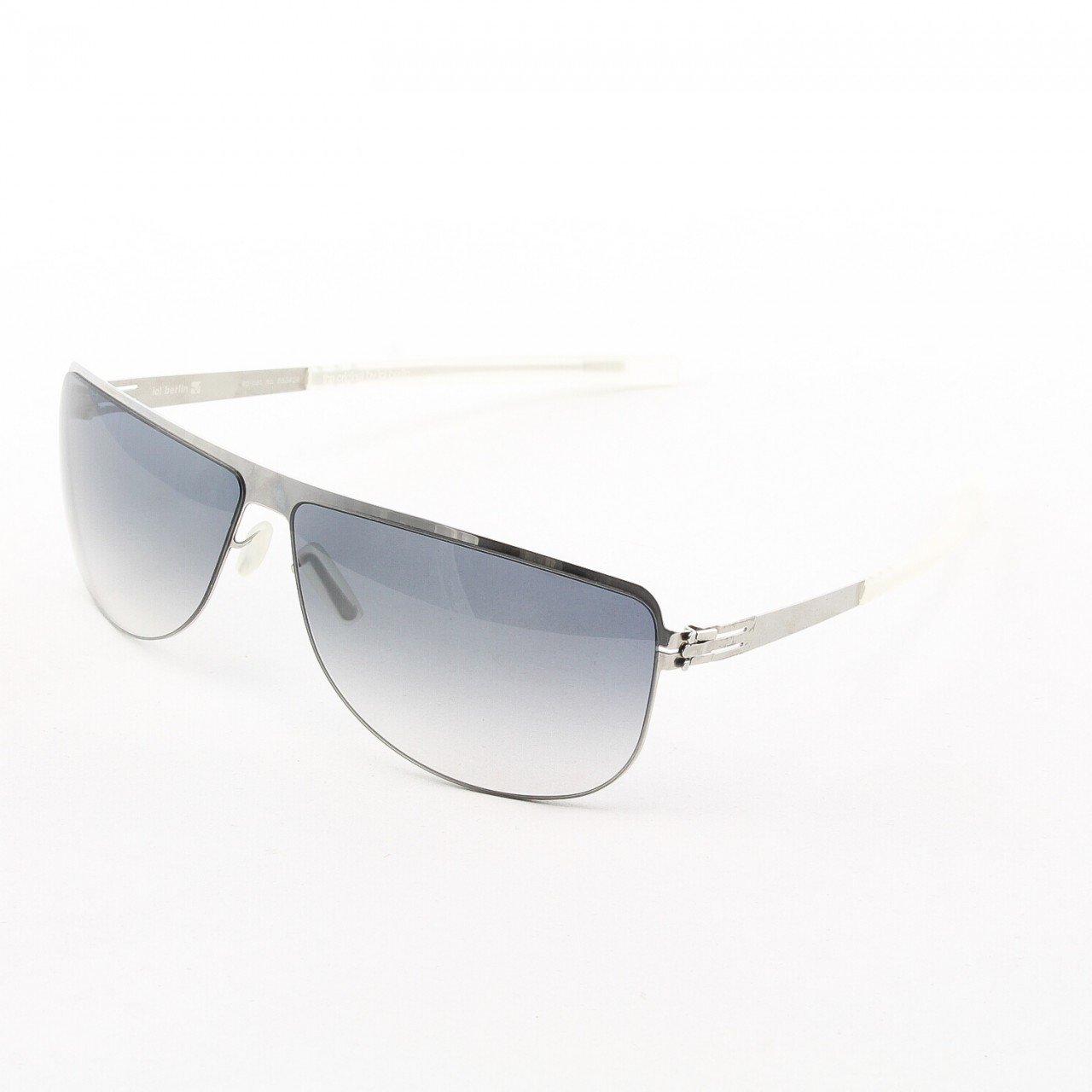 ic! Berlin Anselm Sunglasses Col. Chrome with Black Gradient Lenses