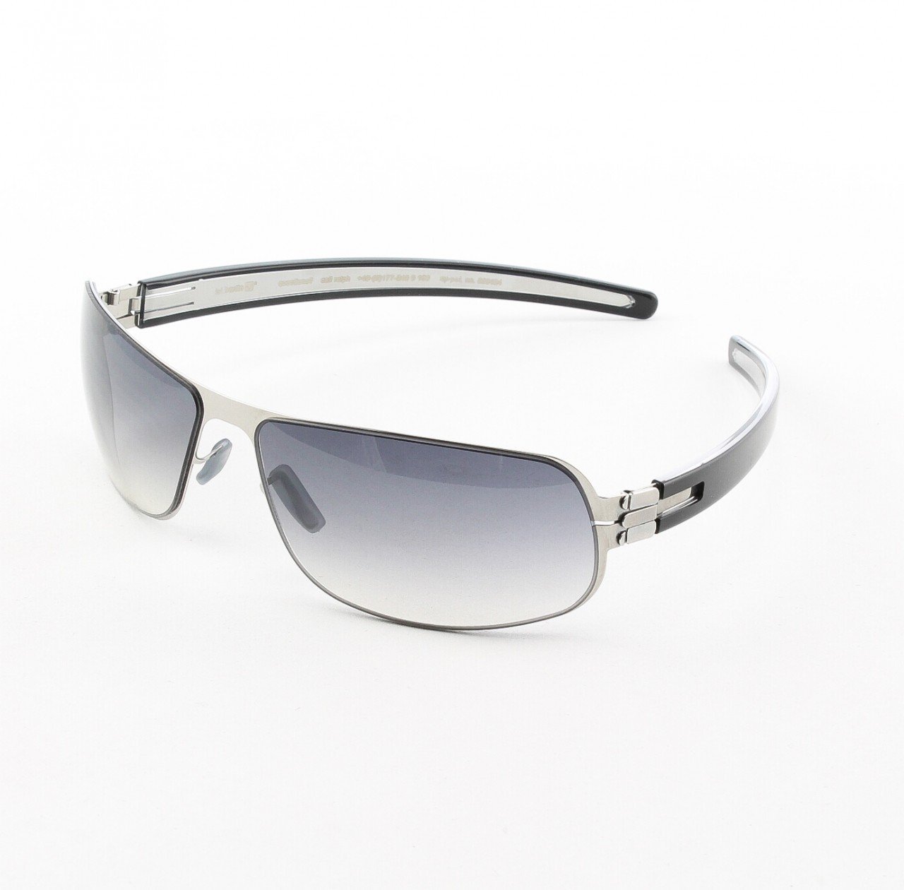 ic! Berlin I See 2003 Sunglasses Col. Chrome/Black with Black Gradient Lenses