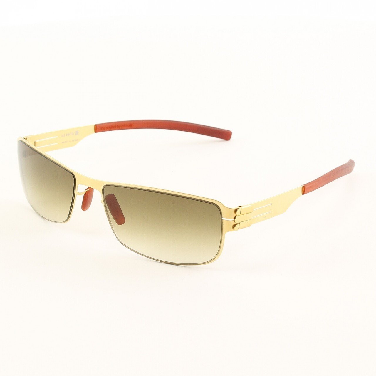 ic! Berlin Vreni Sunglasses Col. Gold with Brown Lenses