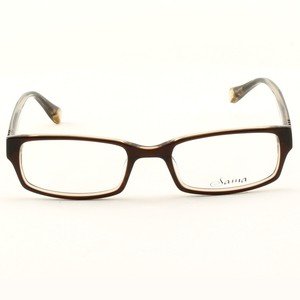 Loree Rodkin Chace Eyeglasses by Sama Col. Brown with Clear Lenses