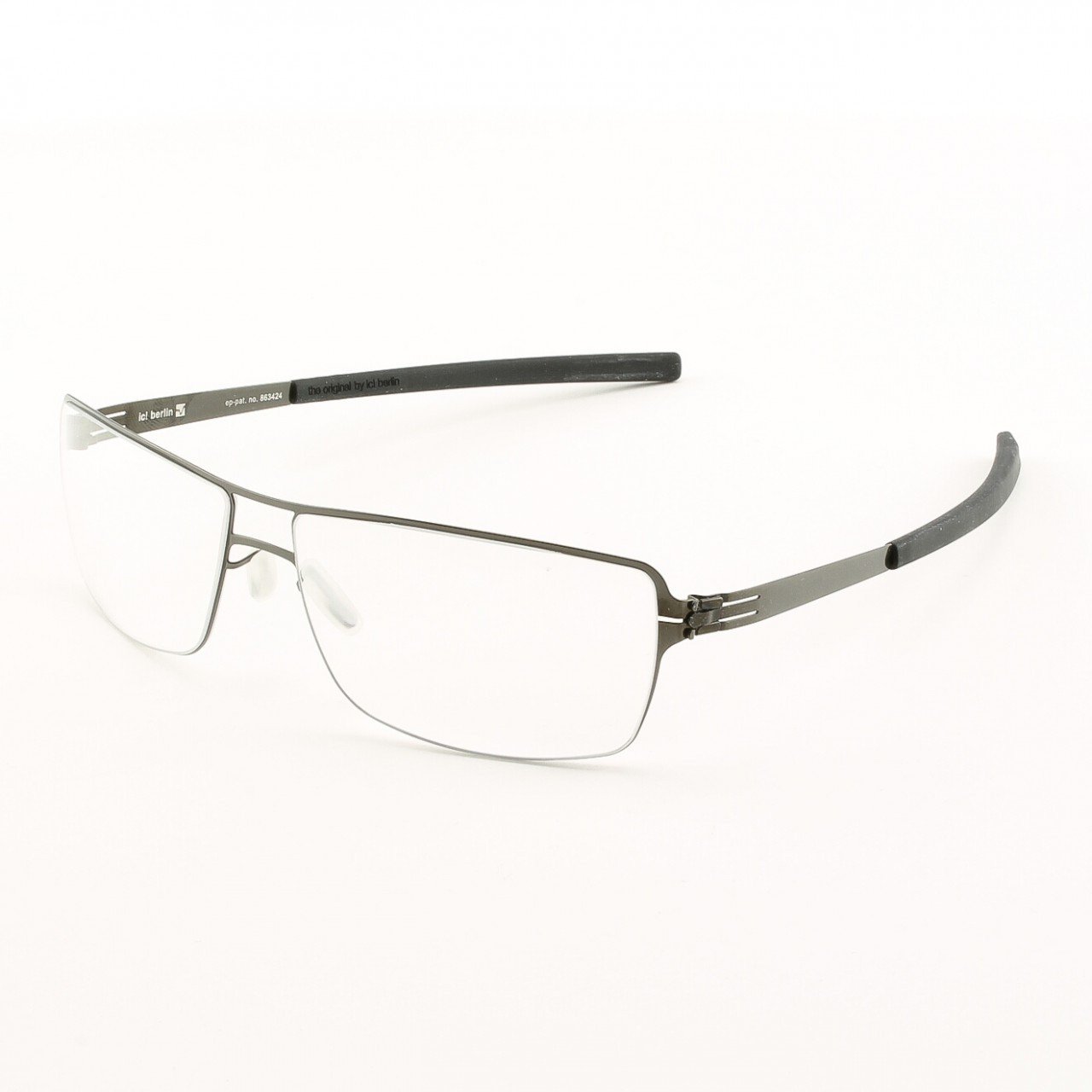 ic! Berlin Duke Eyeglasses Col. Black with Clear Lenses.