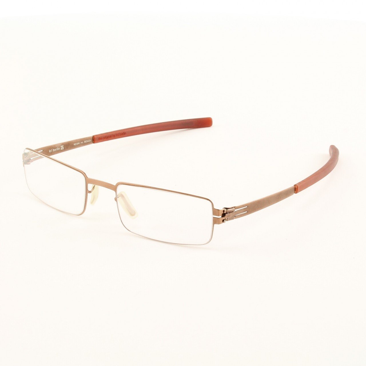 ic! Berlin Fritz W. Eyeglasses Col. Copper with Clear Lenses