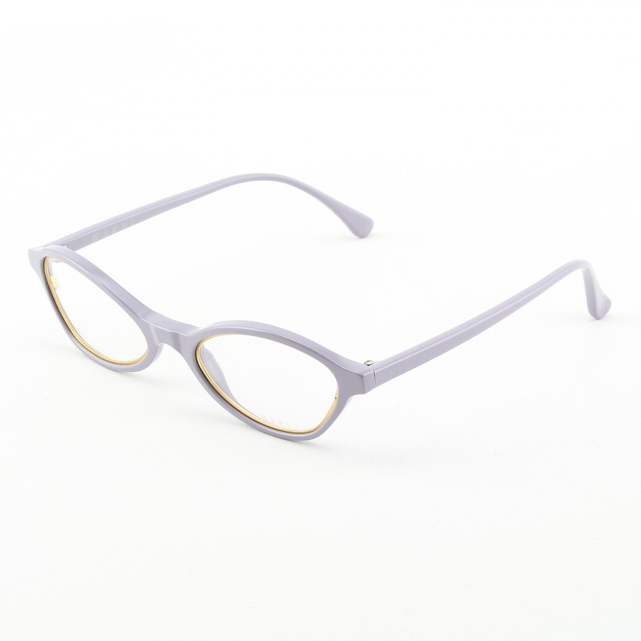 Marni MA648S Eyeglasses Col. 10 Lavendar High Gloss Enamel Frame with Gold Accents and Clear Lenses