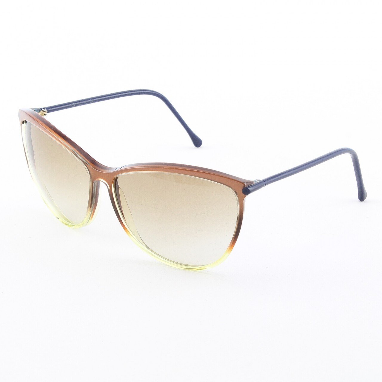Marni MA183S Sunglasses 09 Translucent Copper, Navy Blue Accent, Gradient Lenses