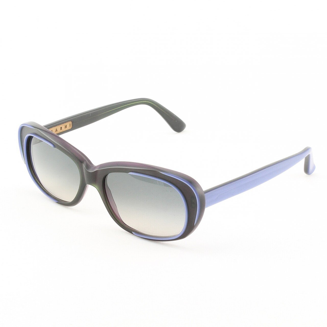 Marni MA174S Sunglasses Col. 06 Graphic Grey w/ Purple Accents with Gray Gradient Lenses