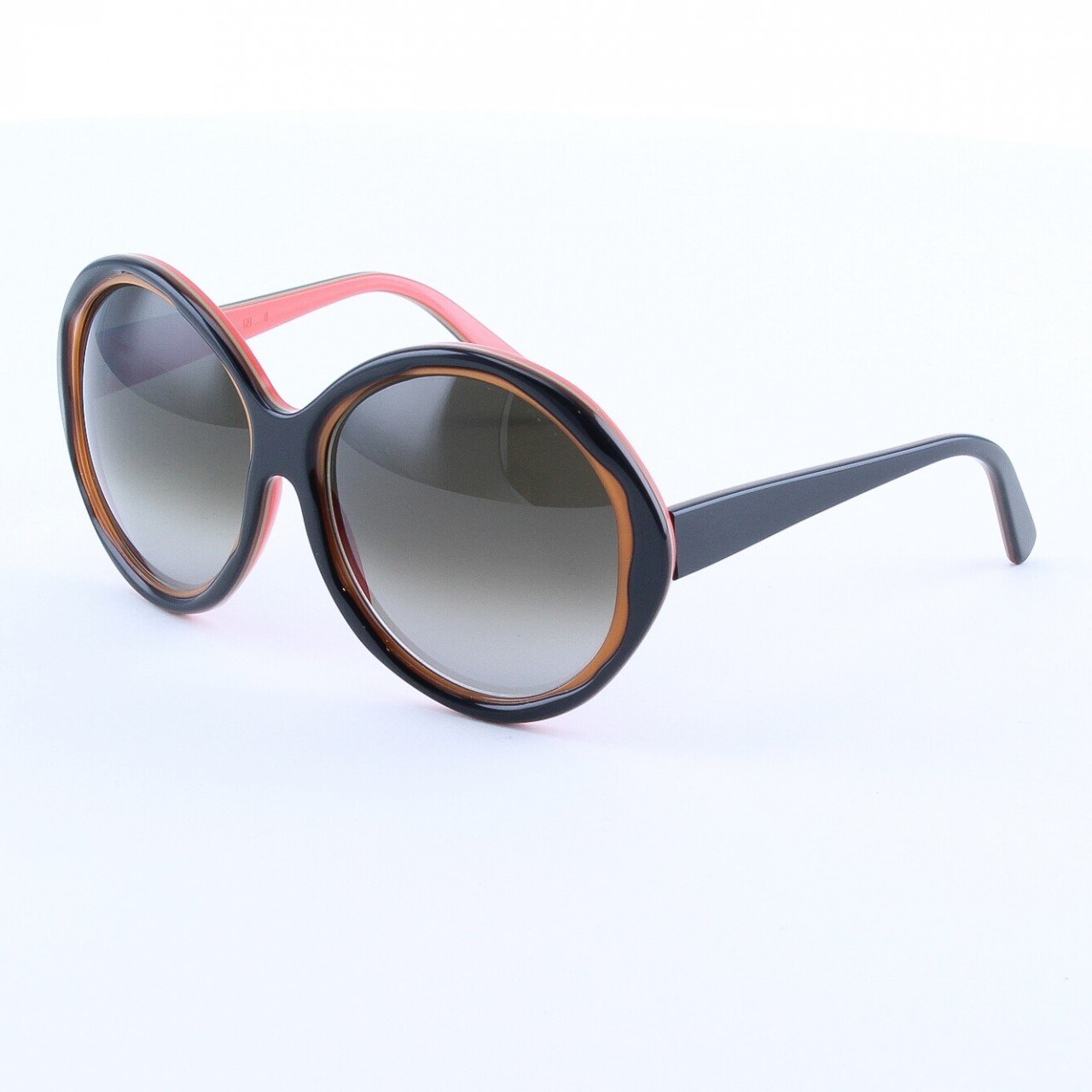 Marni MA156 Sunglasses Col. 03 Dark Chocolate Brown and Tan with Brown Lenses