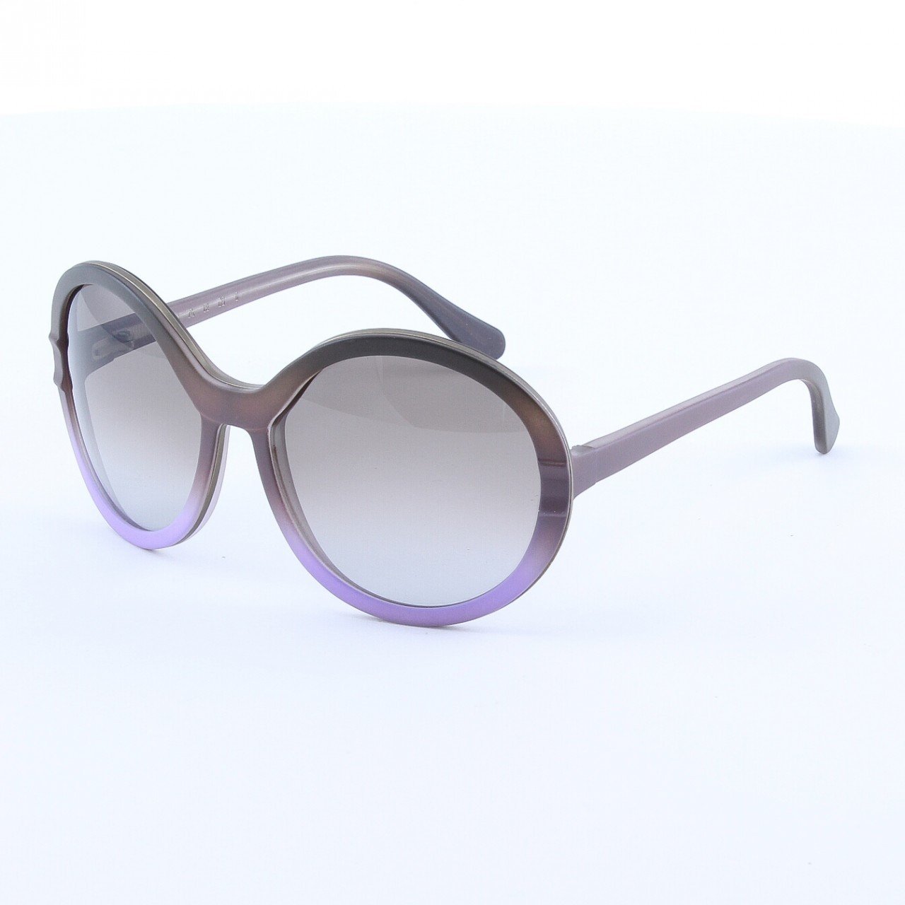 Marni MA145 Sunglasses Col. 03 Frosted Gray Lavendar w/ Decorative Accent with Gray Gradient Lenses