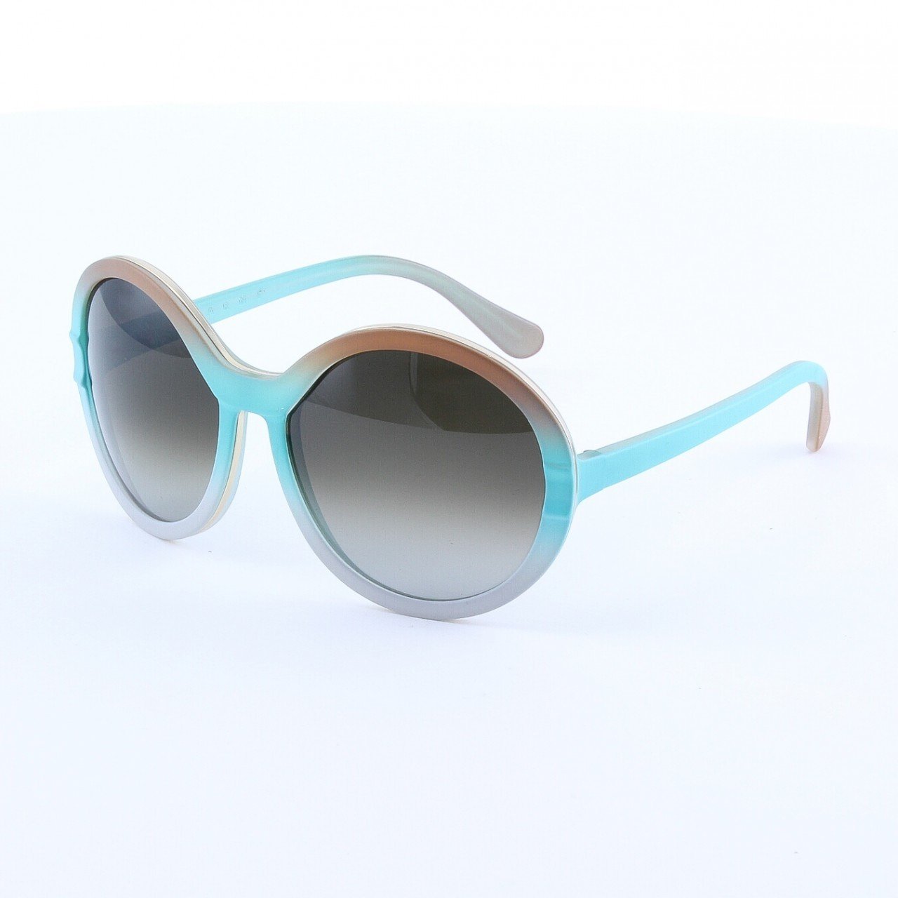 Marni MA145 Sunglasses Col. 02 Frosted Taupe Turqoise Light Pink with Brown Gradient Lenses