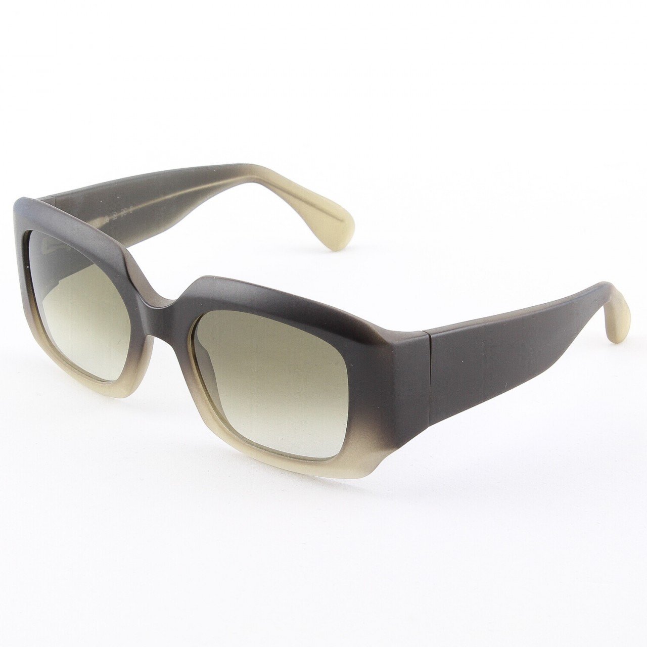 Marni MA129S Sunglasses Col. 15 Opaque Dark Brown Cream Graduation with Brown Gradient Lenses