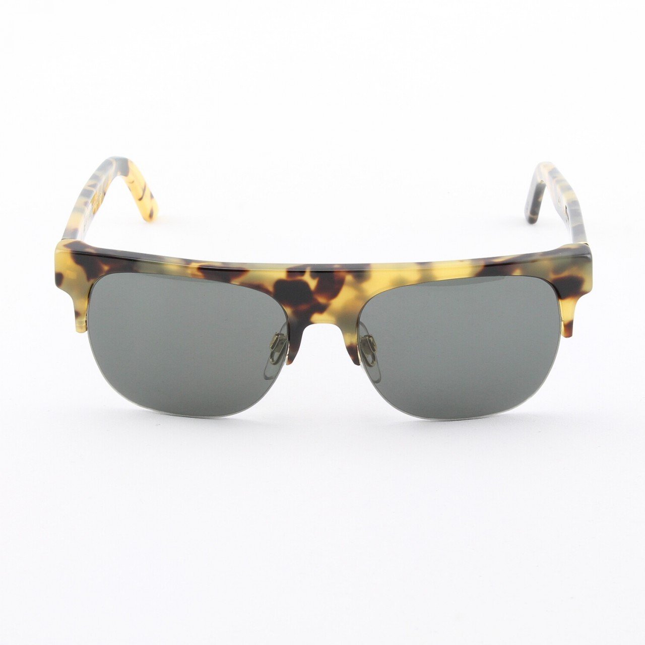 Super Andrea 267 Sunglasses Cheetah Frame with Black Zeiss Lenses by RETROSUPERFUTURE