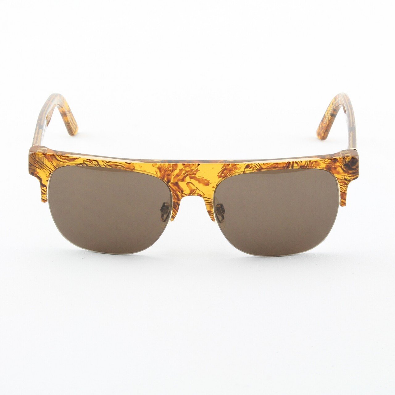 Super Andrea 264 Sunglasses Summer Safari Pattern with Brown Zeiss Lenses by RETROSUPERFUTURE
