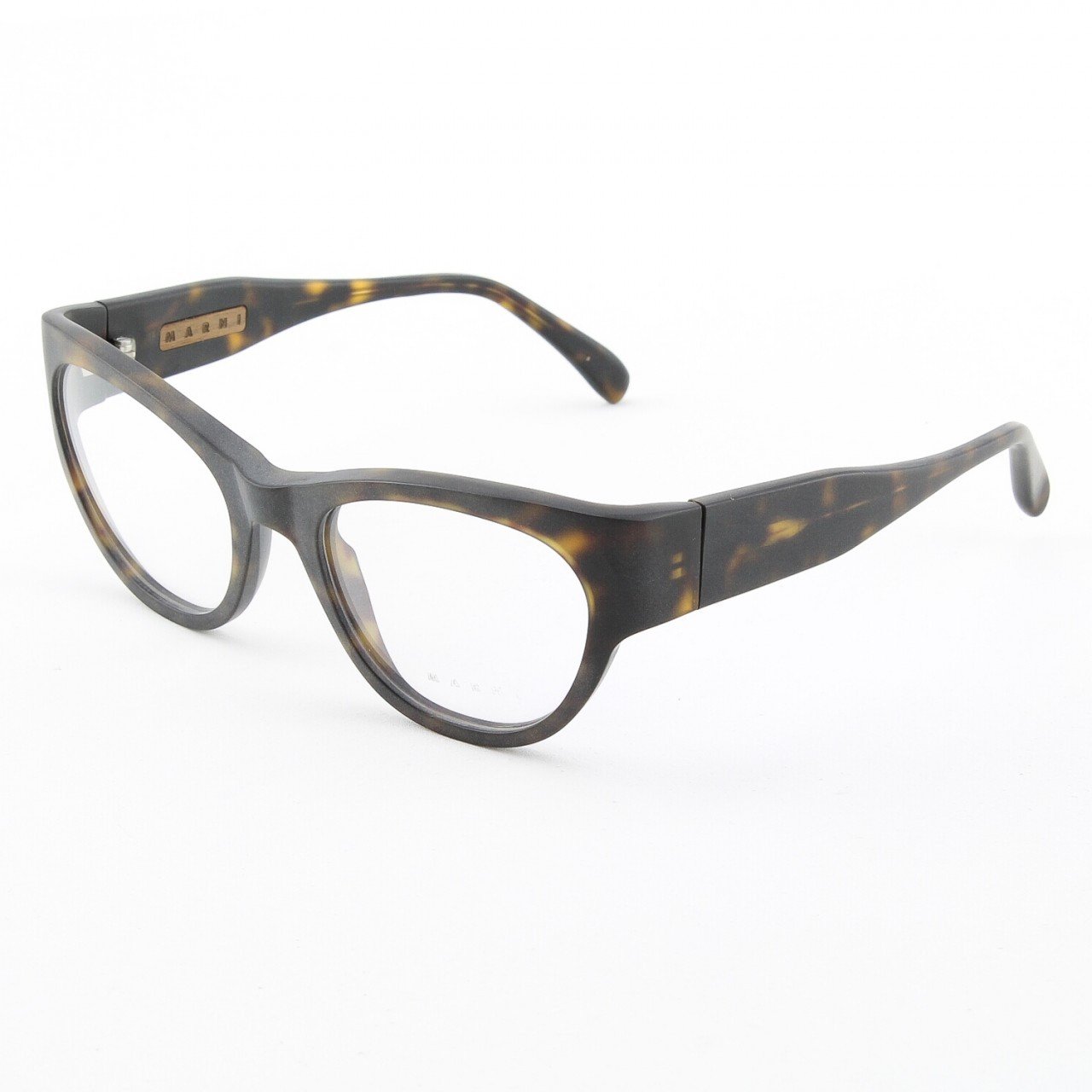 Marni MA683S Eyeglasses Col. 08 Black Tortoise Matte with Clear Lenses