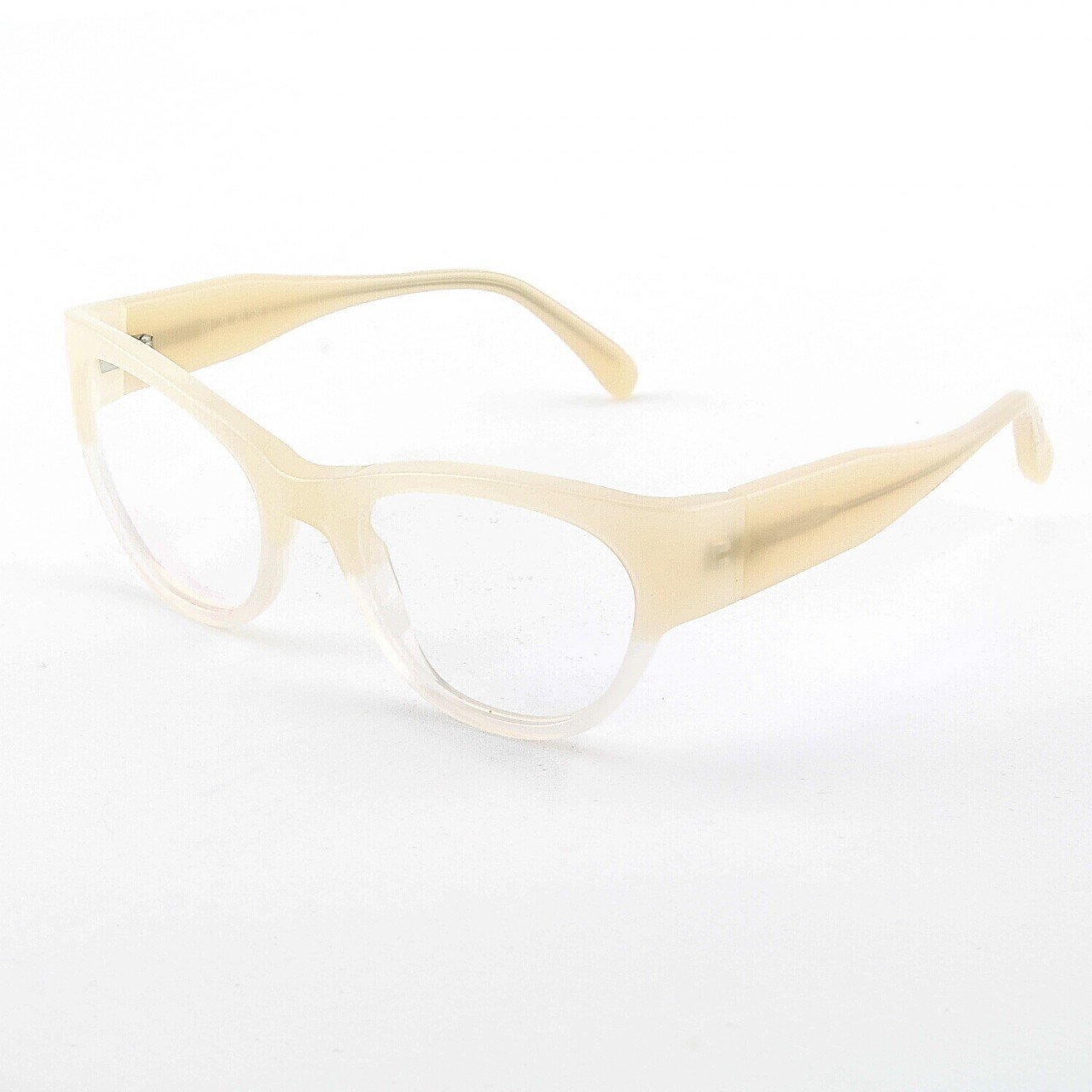 Marni MA683S Eyeglasses Col. 07 Two-tone Translucent Cream with Clear Lenses