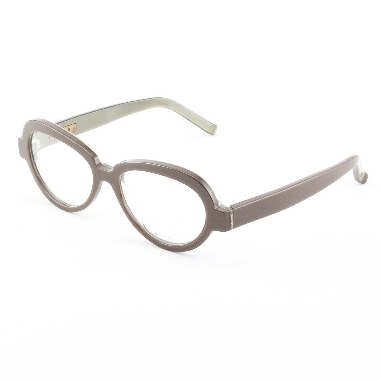 Marni MA645S Eyeglasses Col. 20 Mocha High Gloss Frame with Clear Lenses