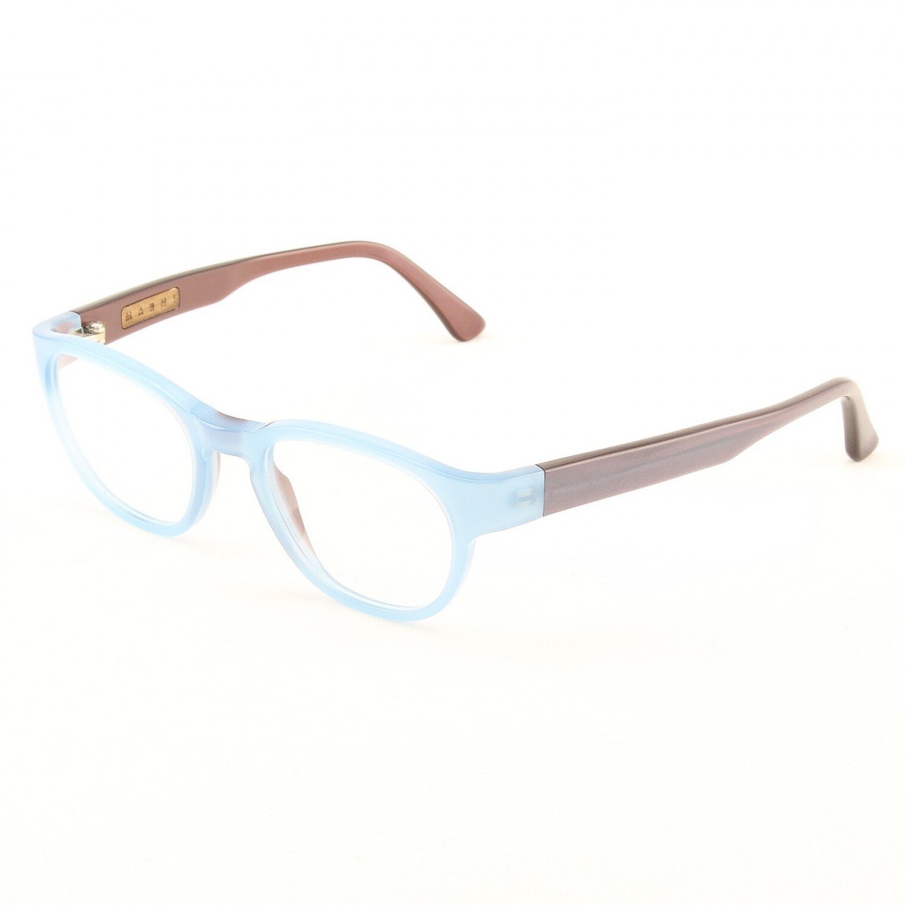 Marni MA630S Eyeglasses Col. 48 Crystal Light Blue Frame with Clear Lenses