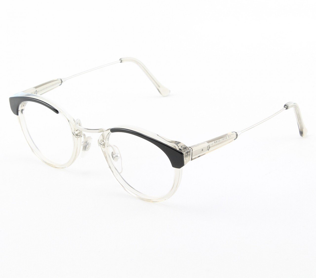 Super Panama 955/0A Eyeglasses Black Gray Crystal with Clear Zeiss Lenses by RETROSUPERFUTURE