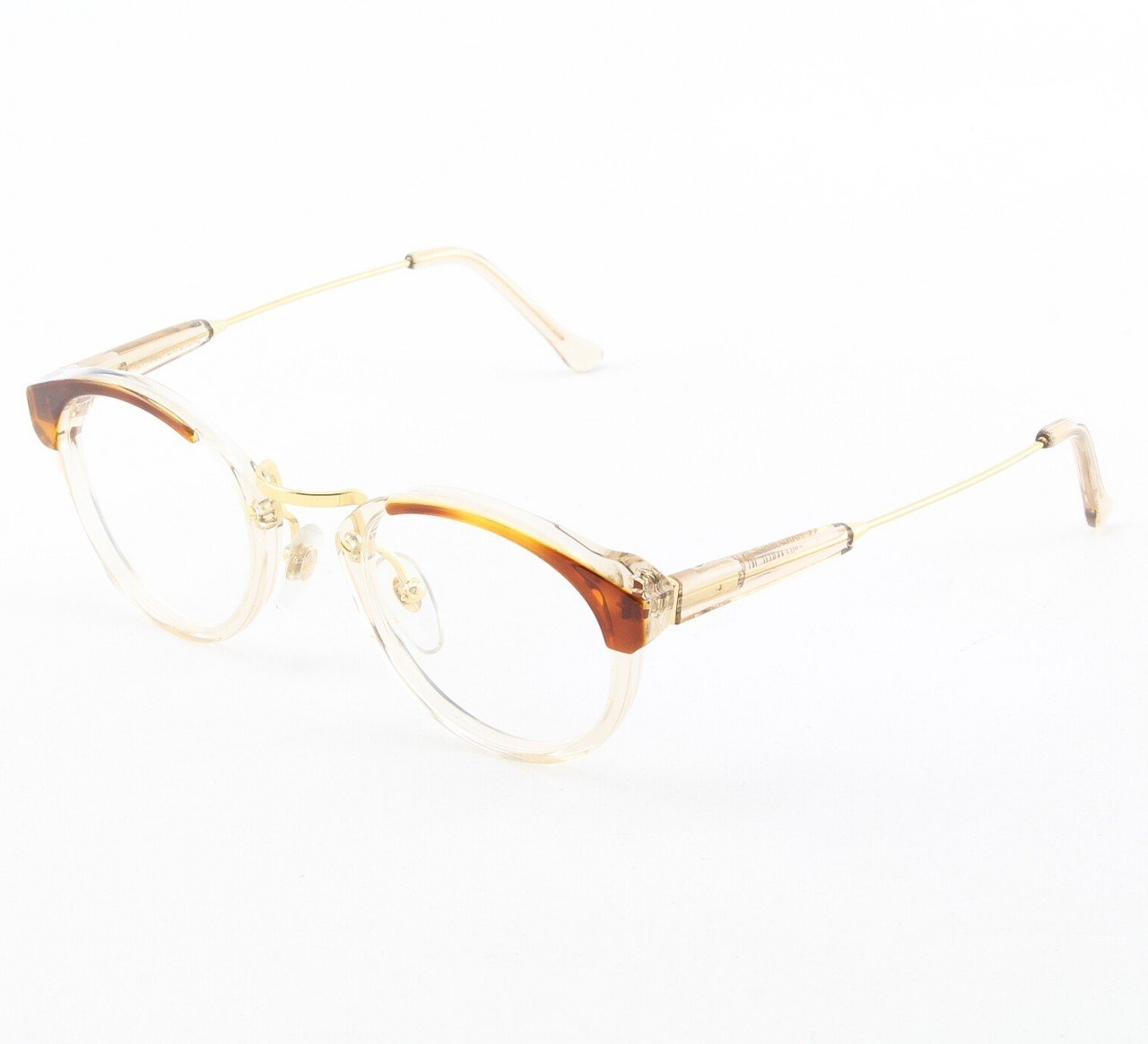 Super Panama 962 Eyeglasses Brown Crystal with Clear Zeiss Lenses by RETROSUPERFUTURE