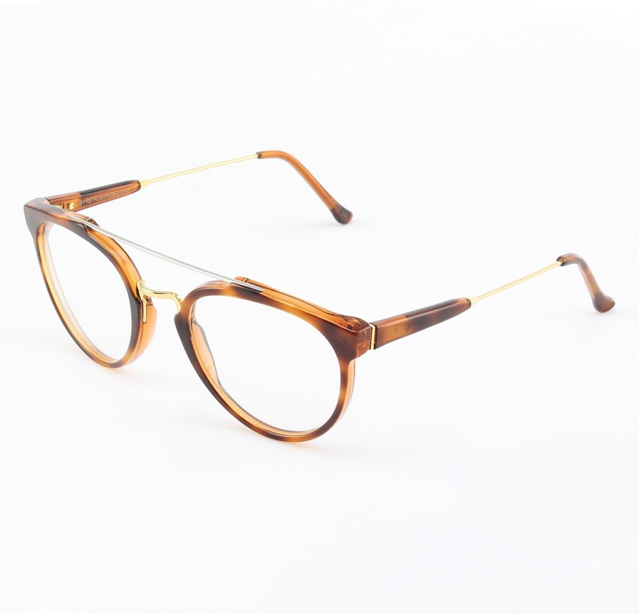Super Giaguaro 638/0A Eyeglasses Classic Havana with Clear Zeiss Lenses by RETROSUPERFUTURE