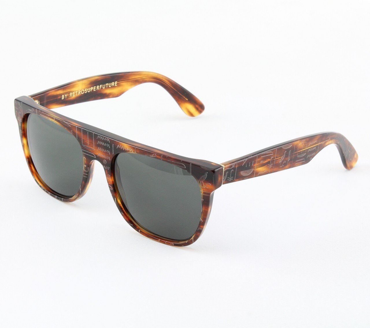 Super Flat Top 860/3T Sunglasses Havana with Black Zeiss Lenses by RETROSUPERFUTURE