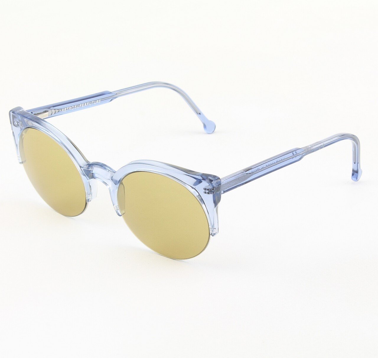 Super Lucia 572/2 Sunglasses Blue Crystal with Yellow Zeiss Lenses by RETROSUPERFUTURE