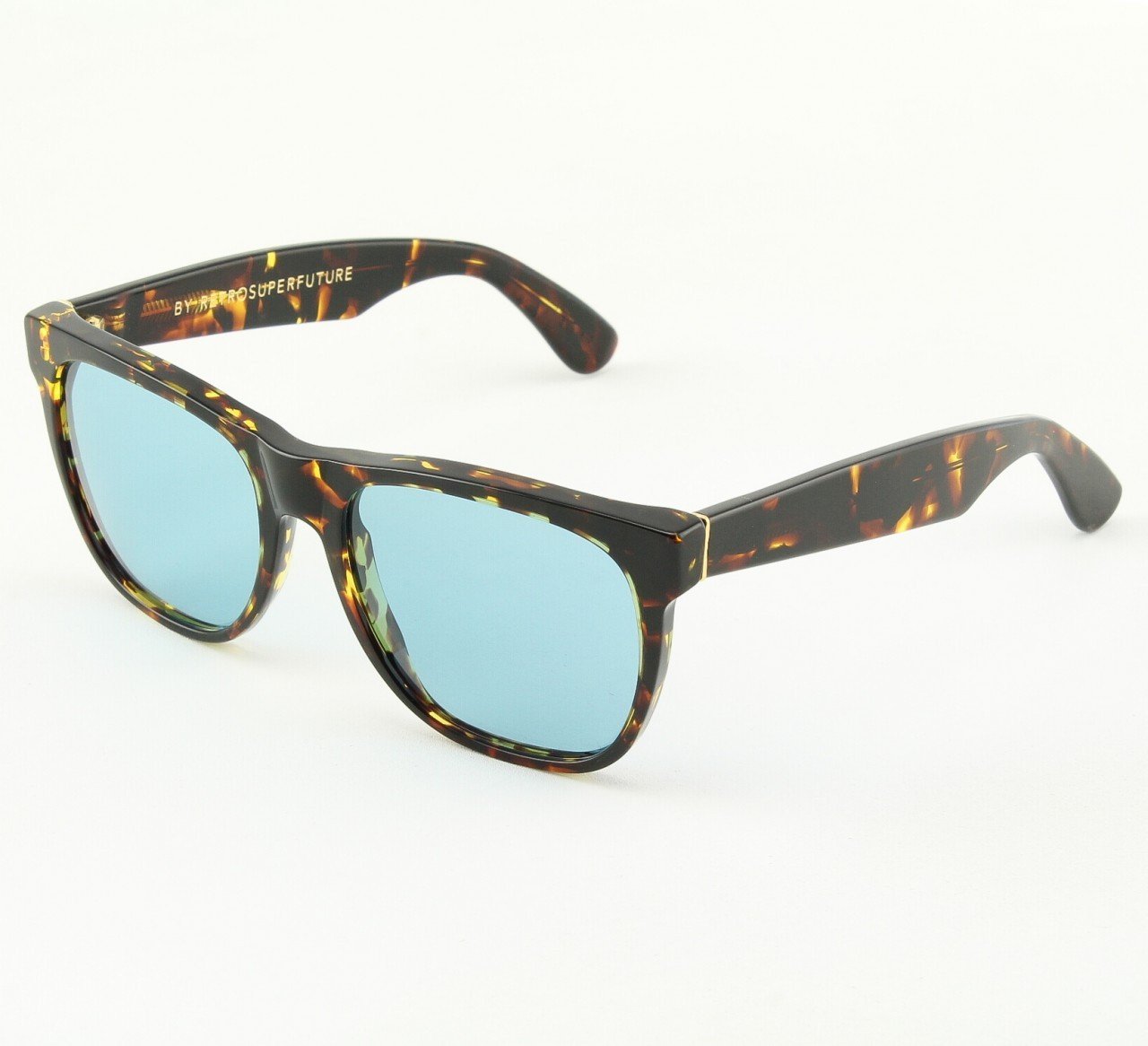 Super Classic 785/2T Sunglasses Golden with Blue Zeiss Lenses by RETROSUPERFUTURE