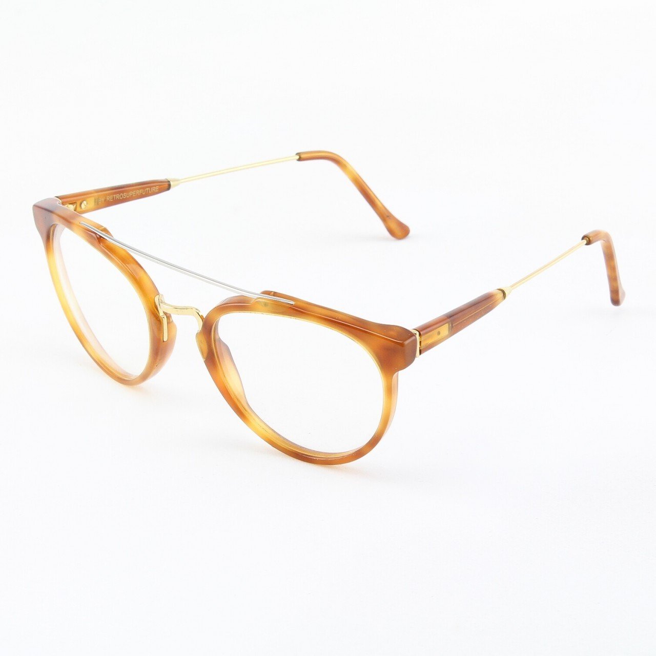 Super Giaguaro 628/0A Eyeglasses Havana with Clear Zeiss Lenses by RETROSUPERFUTURE