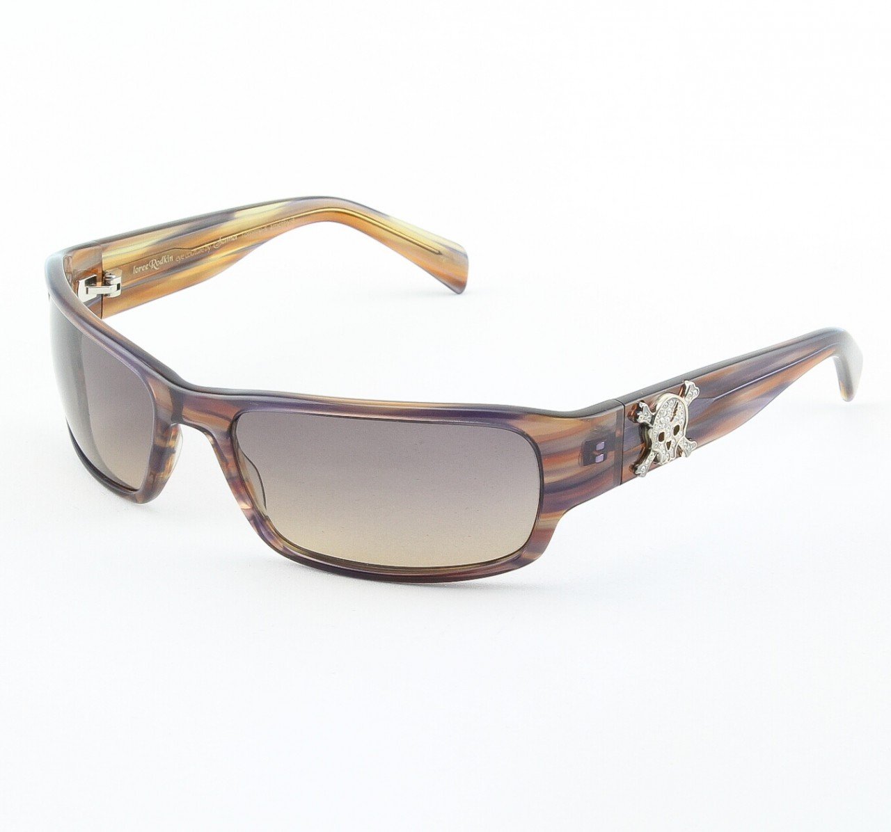 Loree Rodkin Tommy-MX2 Sunglasses by Sama Col. Amethyst with Gray Lenses and Sterling Silver