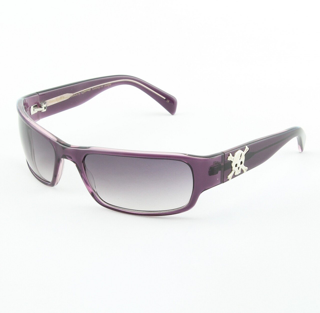 Loree Rodkin Tommy-M Sunglasses by Sama Col. Purple with Gray Gradient Lenses and Sterling Silver