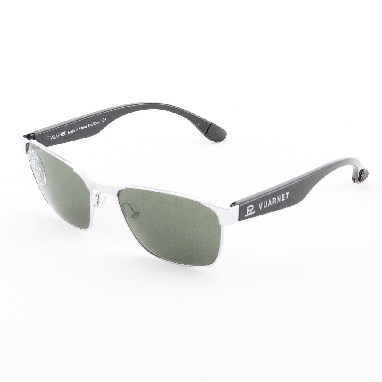Vuarnet VL 1055 Sunglasses Col. 0003 1121 SIlver and Black with Grey PX3000 Lenses
