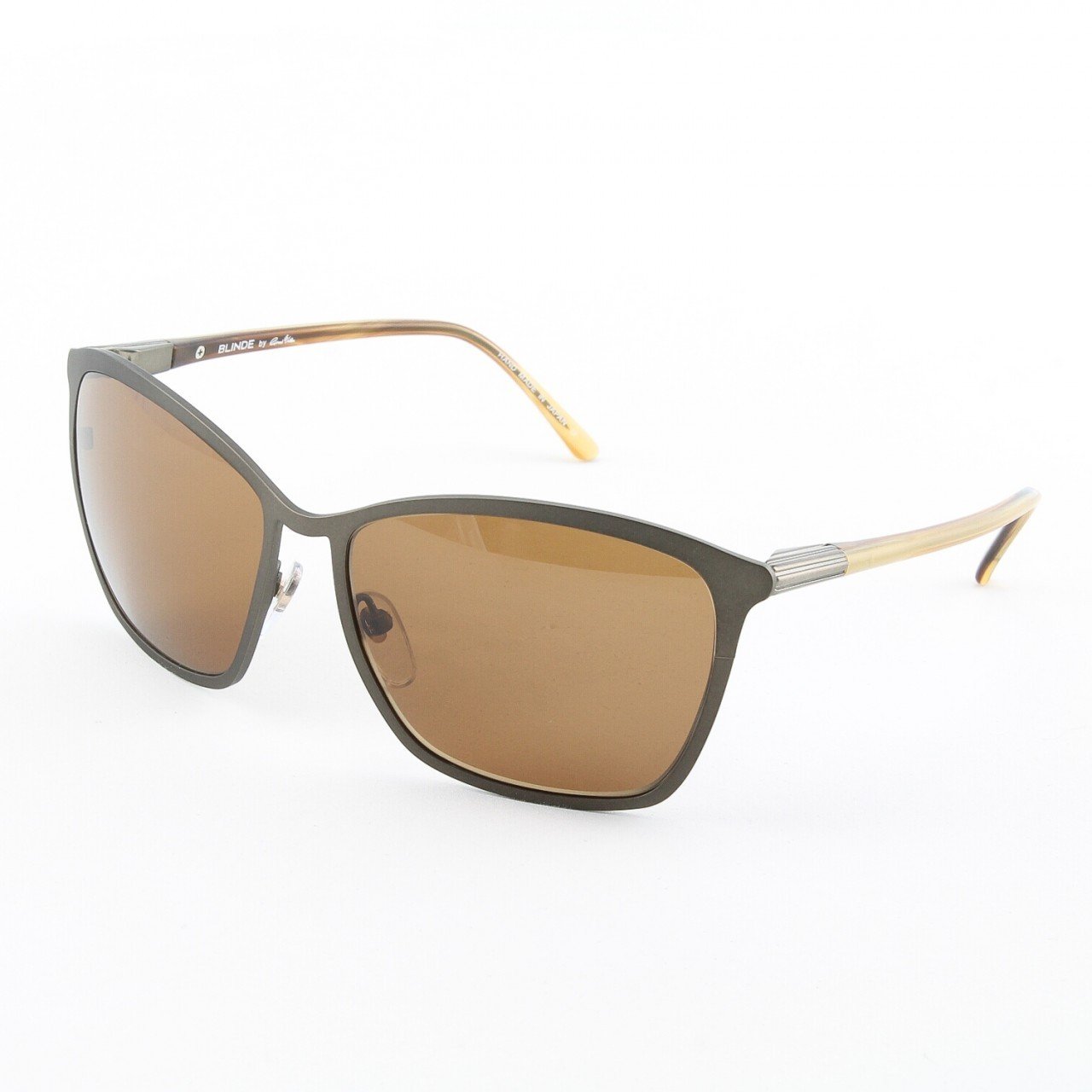 Blinde Ta Da Women's Cat Eye Sunglasses Col. Dark Brown with Brown Lenses