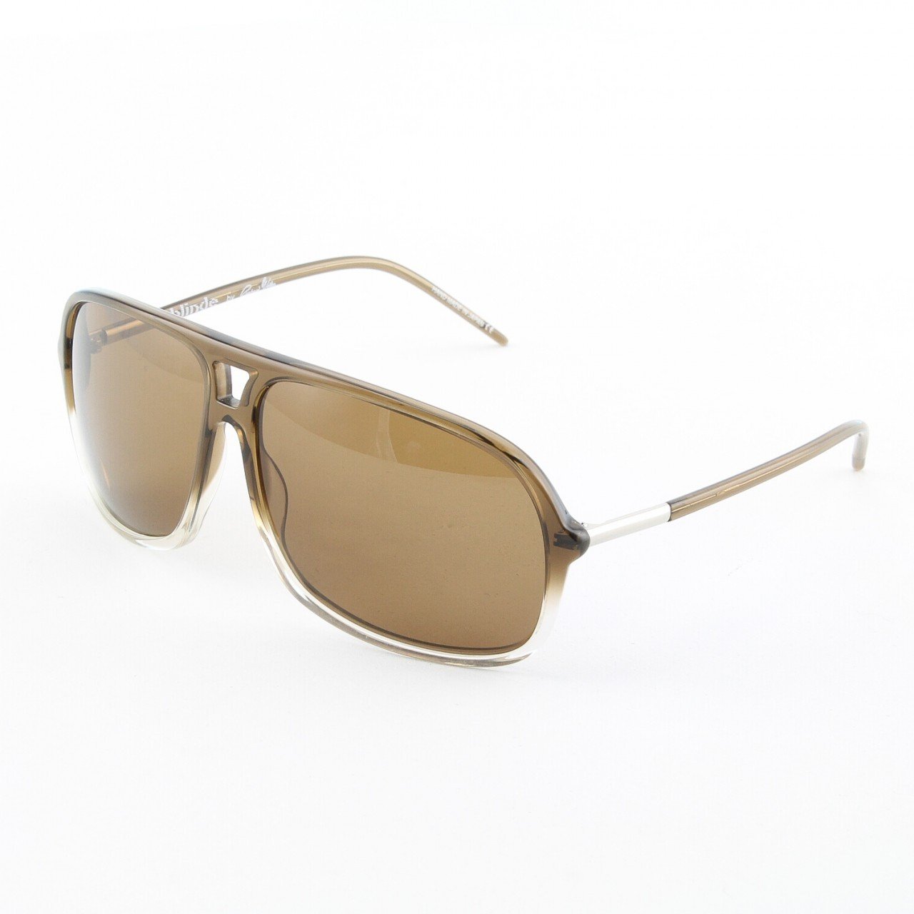 Blinde Lights Out Unisex Sunglasses Col. Brown Crystal with Brown Gradient Lenses