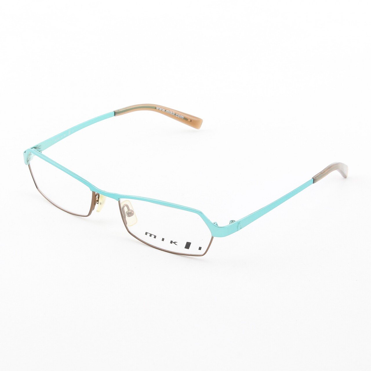 Alain Mikli Eyeglasses AL0521 Col. 02 Shiny Light Turquoise Bronze