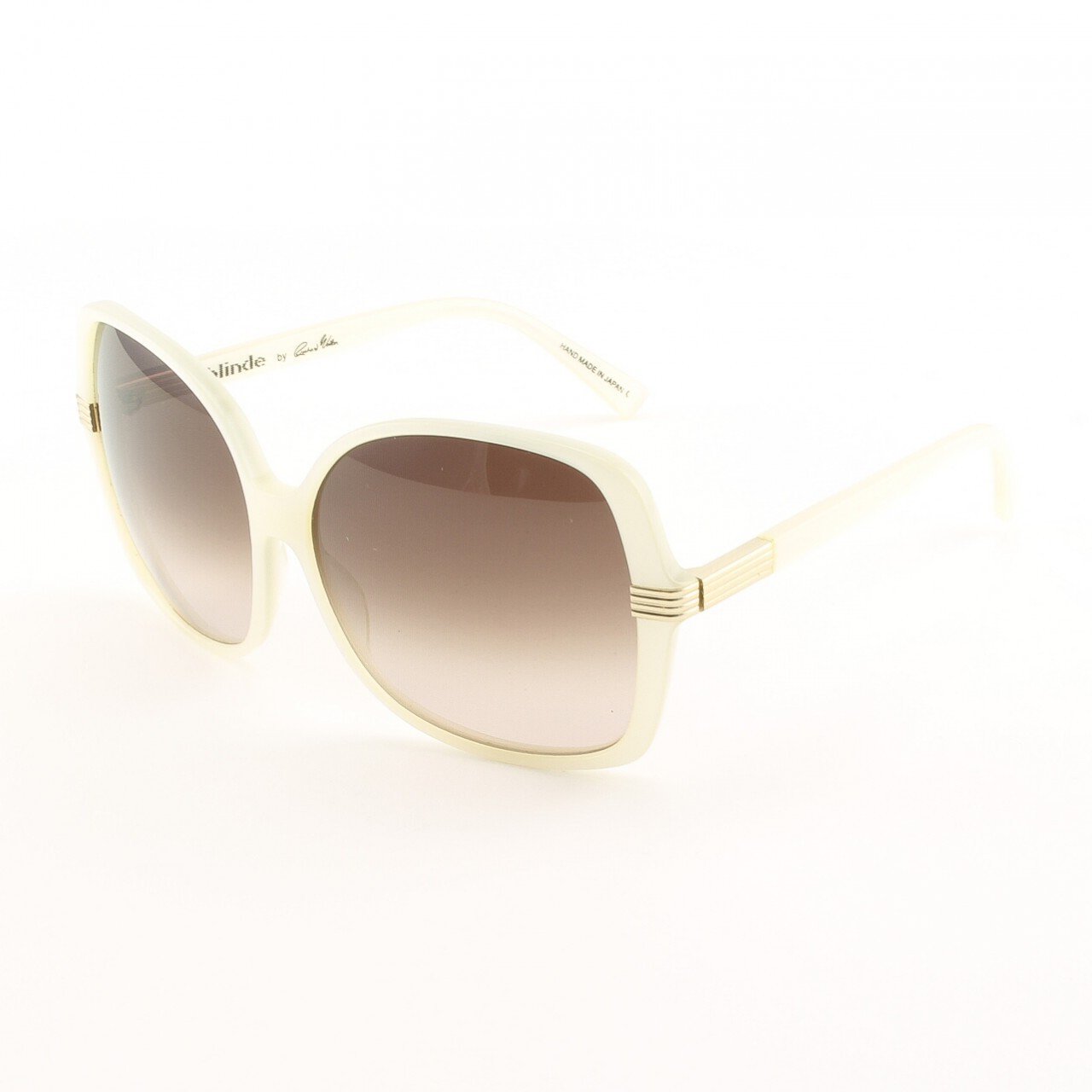 Blinde Swing Set Women's Sunglasses Col. White Pearl with Brown Gradient Lenses