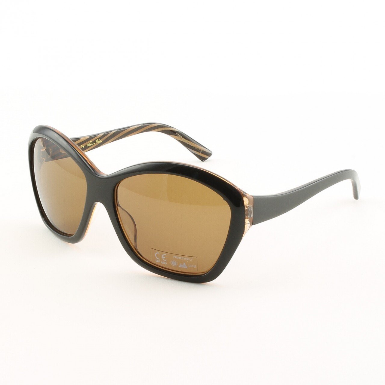 Blinde Born Lucky Women's Sunglasses Col. Brown Zebra with Brown Lenses