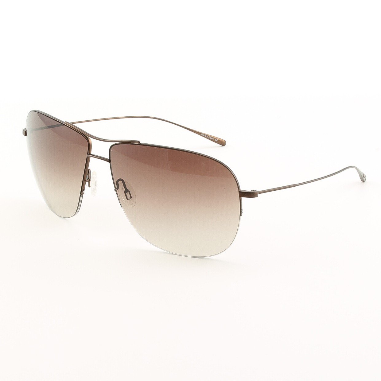 Oliver Peoples 1111ST 501913 Welles Sunglasses Walnut with Spice Brown Gradient Lens