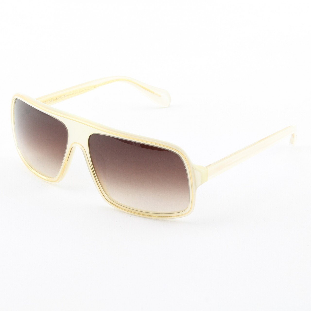 Oliver Peoples Marclay Sunglasses Col. IS-SB Ivory Gold with Brown Gradient Lenses
