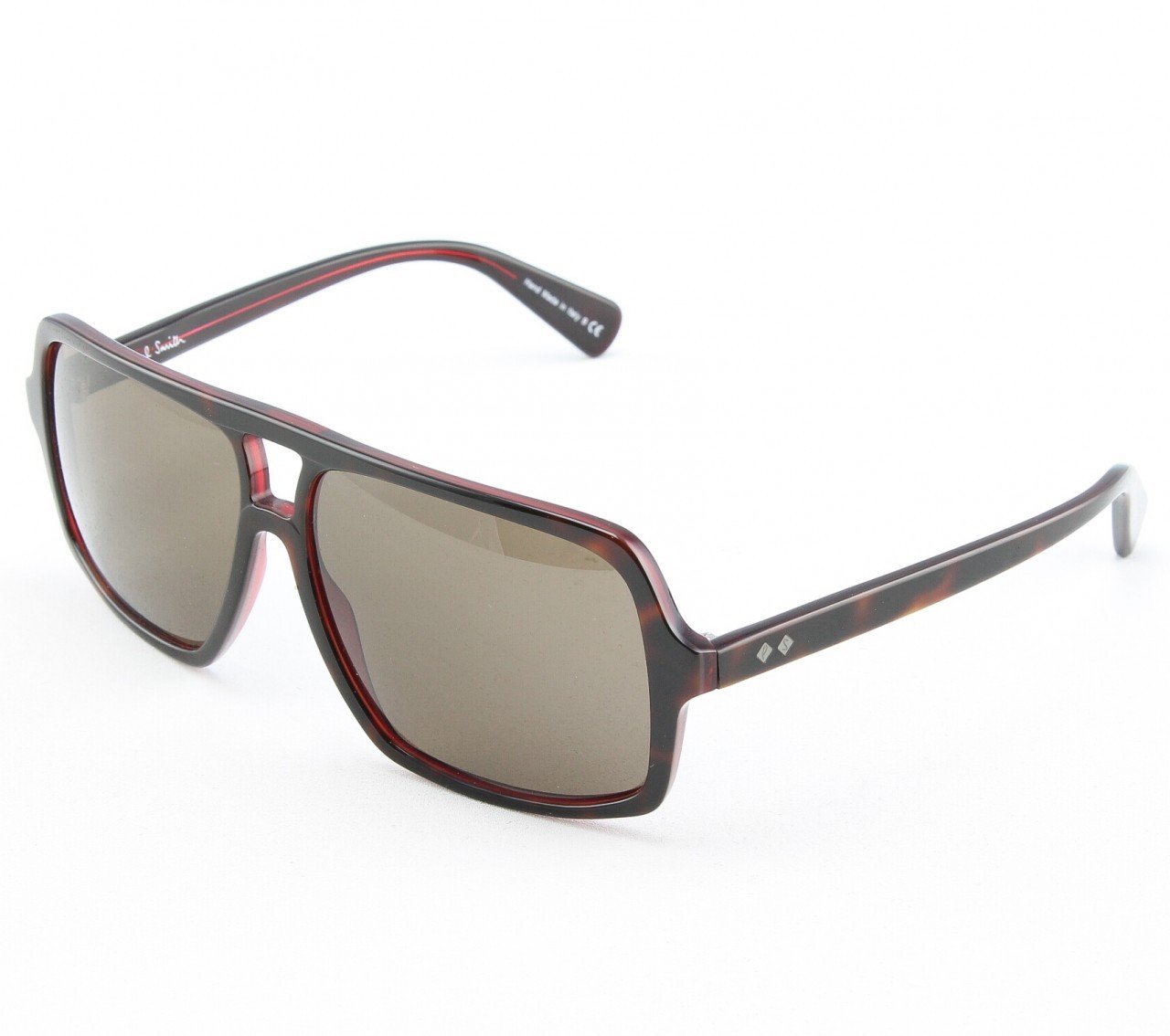 Paul Smith Waller 8082S 1020/73 Sunglasses Brown Tortoise Red with Brown Lenses