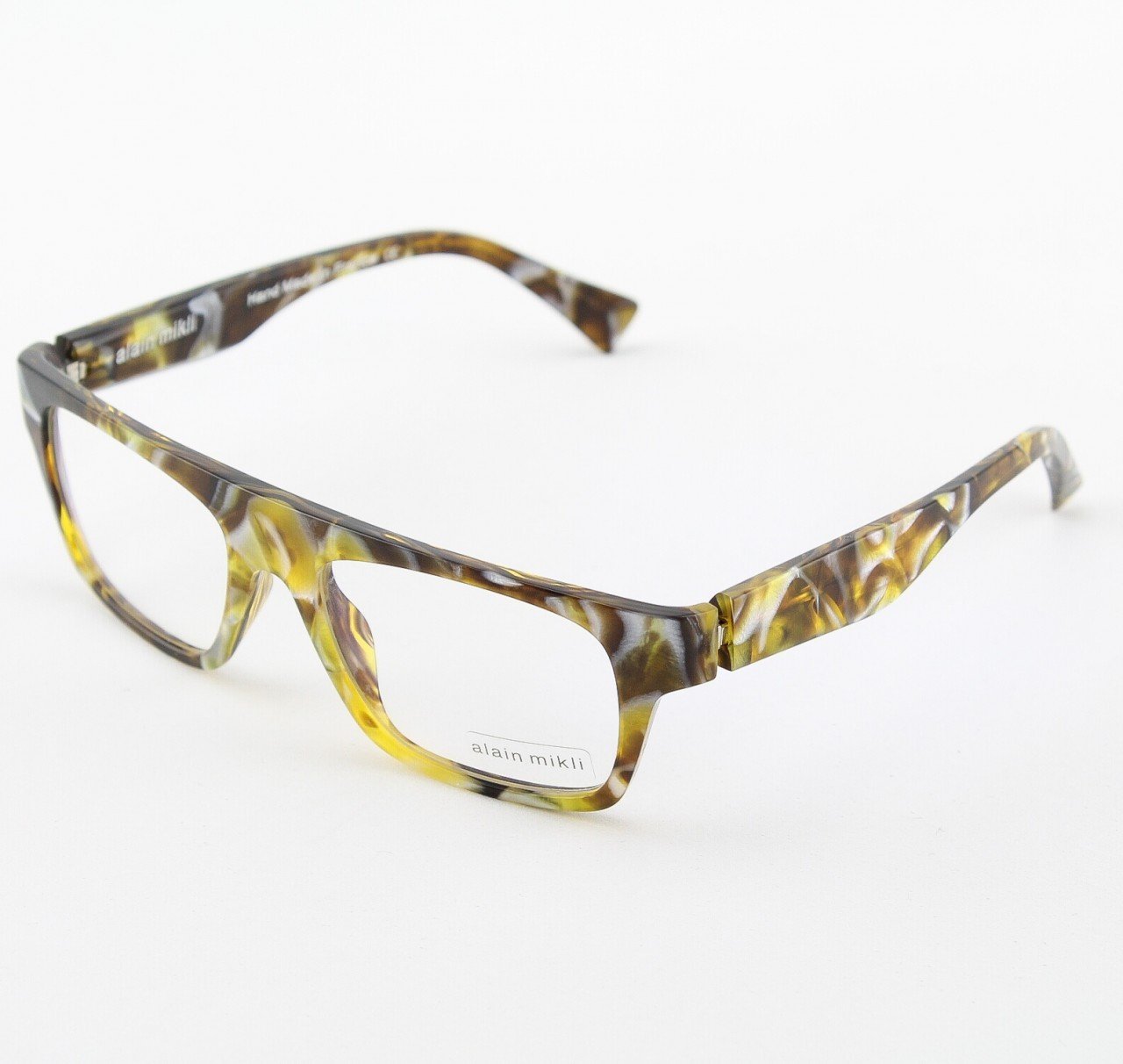 Alain Mikli Eyeglasses AL1047 Col. 201 Pearlized Gold and Brown